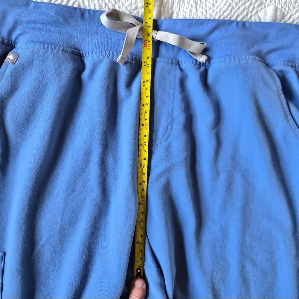 VGUC FIGS Zamora Jogger Scrub Pants Ceil Blue Women’s X large PETITE - Picture 9 of 15